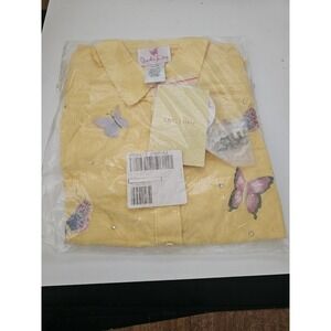 Quacker Factory Top Women's Size Large Butterfly